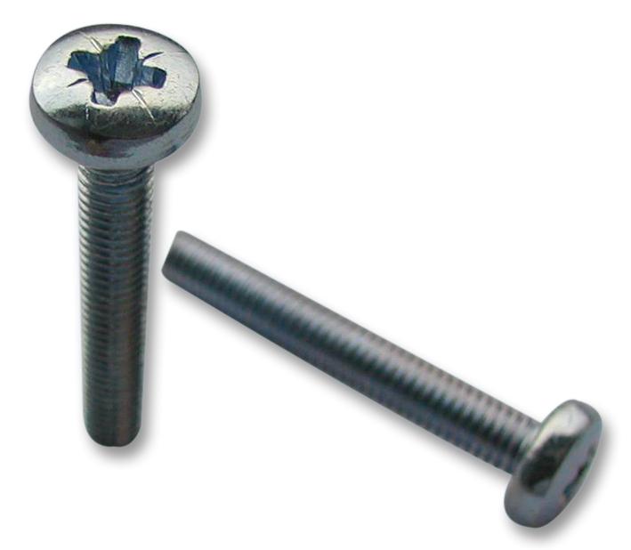 TR Fastenings M312 Prbrmcn100- Screw, Pozi Pan, Brass, Np, M3X12, Pk100