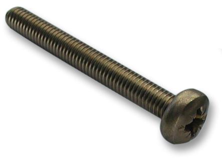 TR Fastenings M36 Pra2Mcs100- Screw, Pozi Pan, S/s, A2, M3X6, Pk100