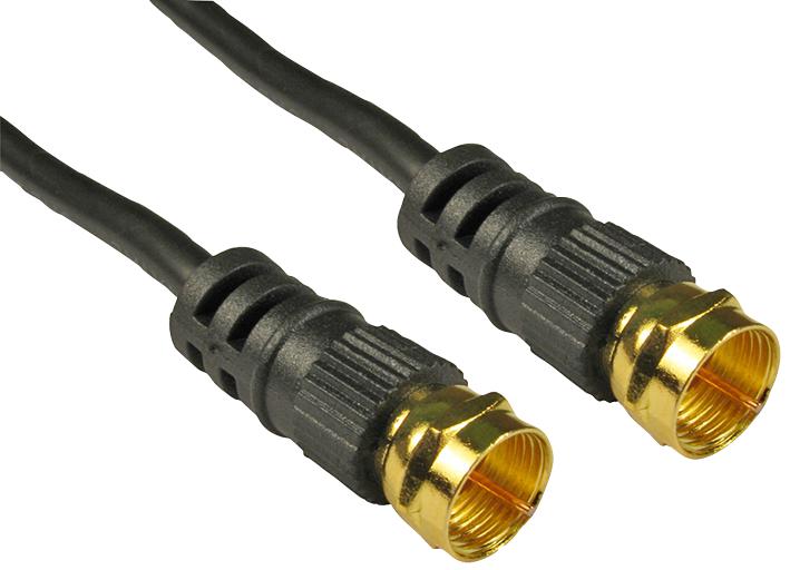 Pro Signal Psg03075 F Plug To Plug - 0.5M Black/gold