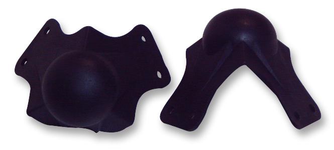 Penn Elcom C1706 2 Eared Plastic Corner Protector, Pk2