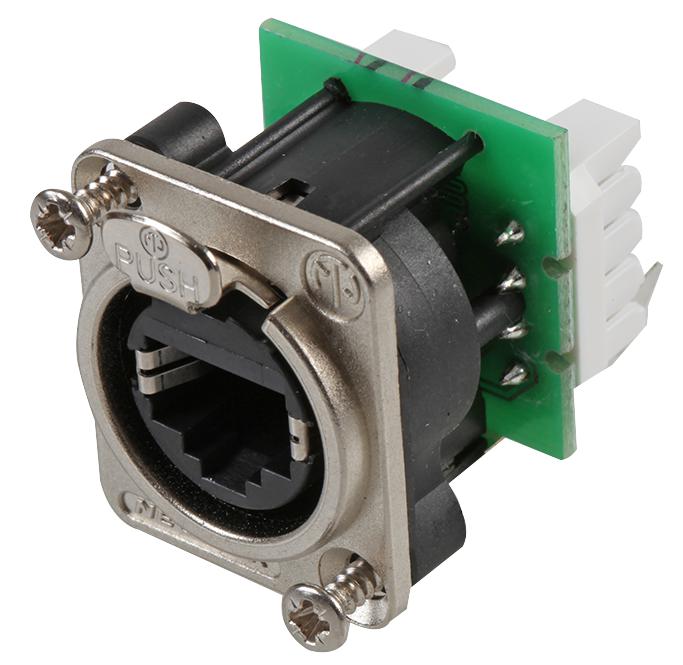 Neutrik Ne8Fdv-Yk Connector, Modular, Rj-45, 8Contact