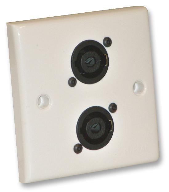 Eagle F267Zj Wall Plate, 2 X 4P Speakon Connector