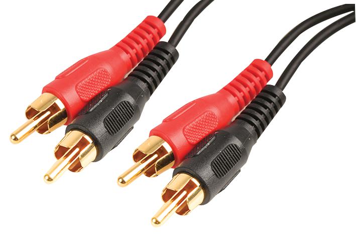 Pro Signal Psg00236 2X Phono-2X Phono Plugs - 5M/gold