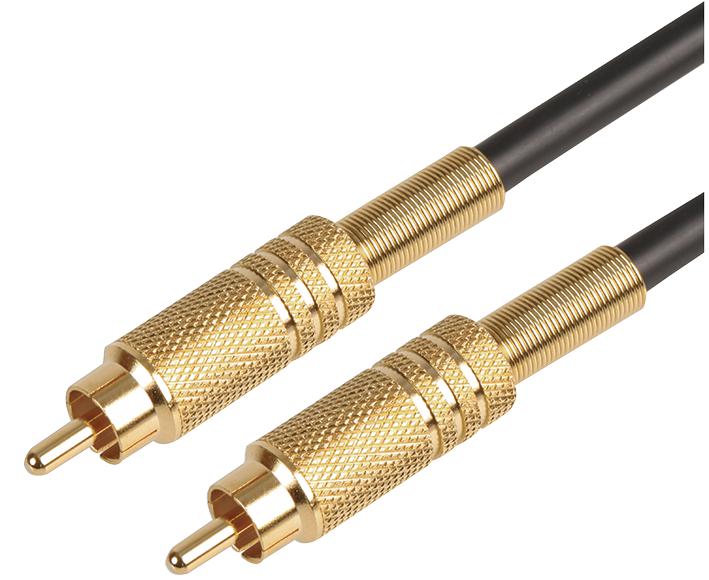 Pro Signal Psg00458 Phono Plug To Plug Lead - 15M Gold