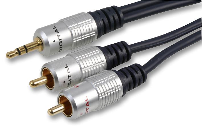 Pro Signal Psg00810 3.5mm Jack To 2X Phono Plugs - 10M