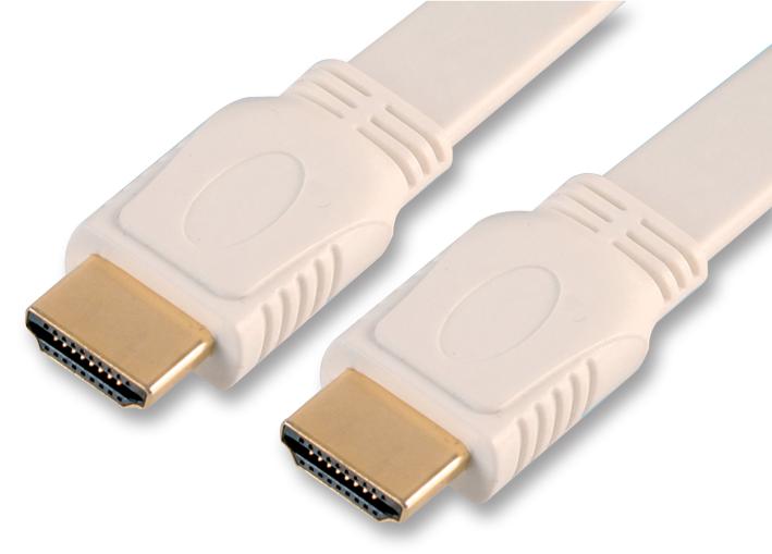 Pro Signal Psg02837 Hdmi Lead, Flat, White, 3M