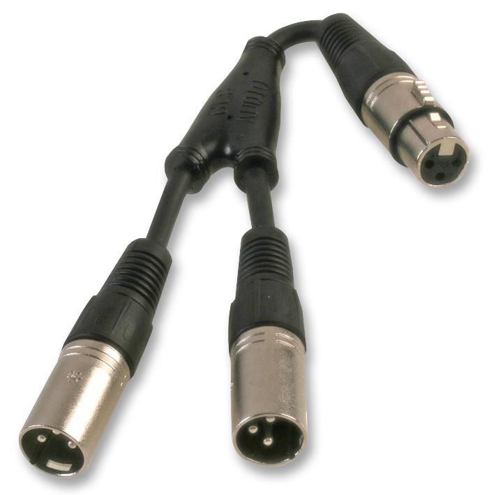 Pulse Pls00287 Xlr Adaptor Lead, Sk To 2X Plugs