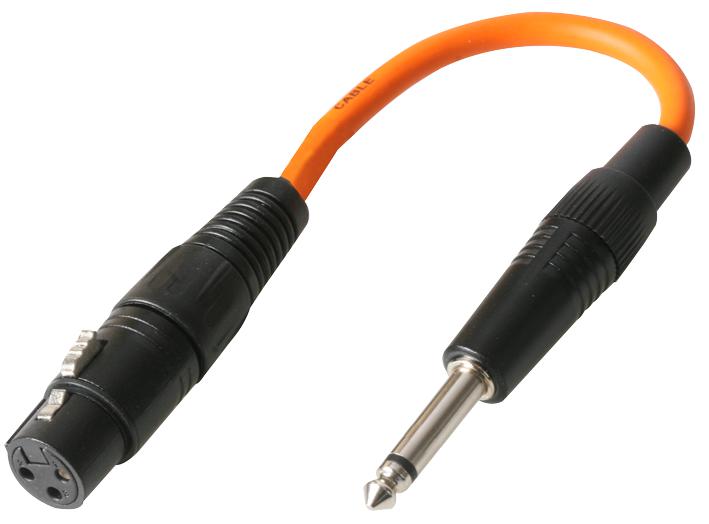 Pulse Pls00345 Adaptor Lead, Xlr S To 6.35mm Jack