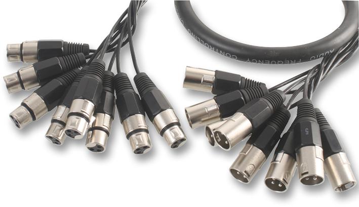 Pro Signal Psg08151 Xlr Loom, 8Way, Plug To Skt, 6M