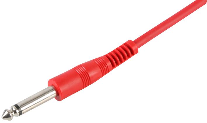 Pulse Pls00401 6.35mm Jack Guitar Lead, 6M, Red