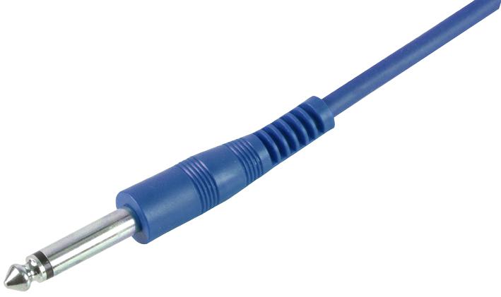 Pulse Pls00404 6.35mm Jack Guitar Lead, 6M, Blue