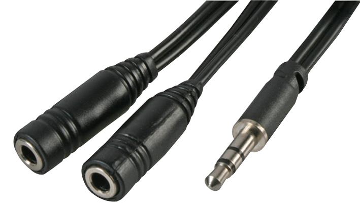 Pro Signal Psg03687 3.5mm Jack Splitter Lead, 0.2M