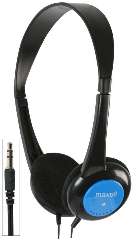 Maxell 303495.00.cn Headphones, Volume Limited, Blue