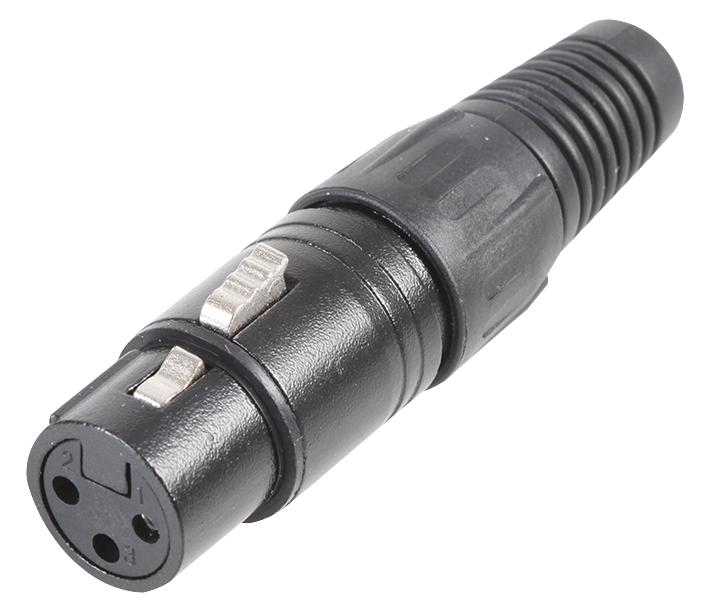 Pulse Pls00535 Xlr Socket, 3Pin, Black