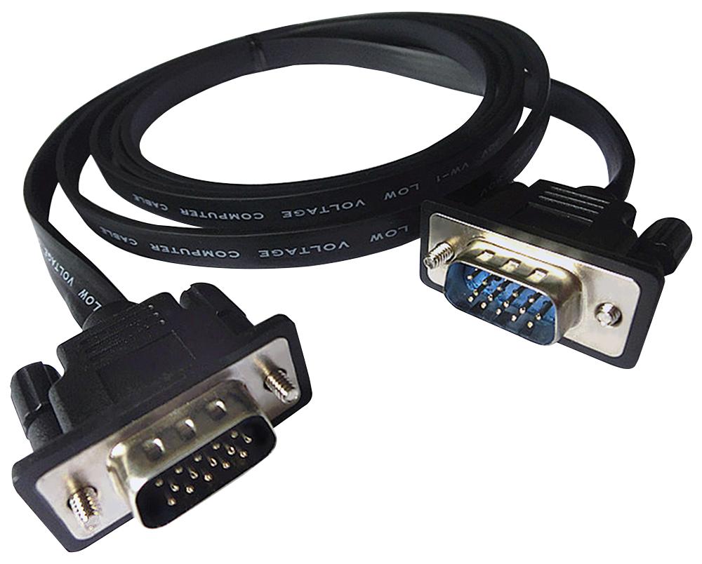 Pro Signal Cdexflat-15K Vga Lead, Flat Cable, M-M, 15M