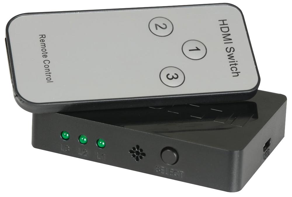 Av:link 128.820Uk Switch, Mini 3X1 + Remote