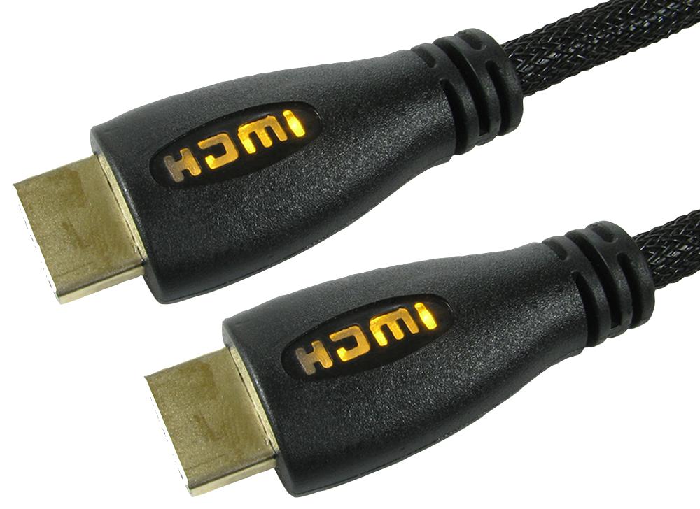 Pro Signal 99Hd4-01Yw Lead, 1M, Yellow Led Braided Hdmi