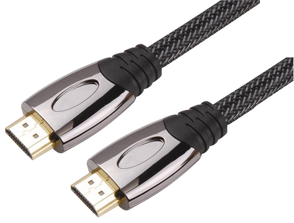 Av Star Hh2Z-7.5B 4K Hdmi Lead Zinc Head Braided 7.5M