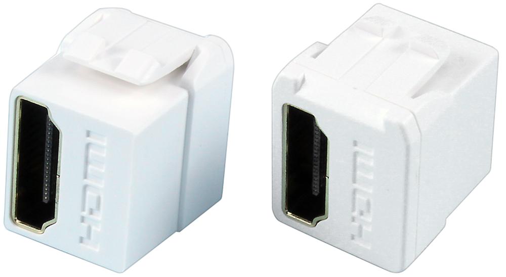 Tuk Kchdwhep Keystone Coupler, Hdmi Rcpt-Rcpt, White