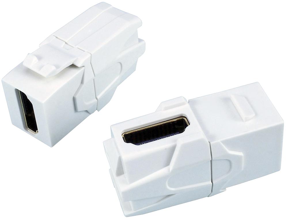 Tuk Kchd90Wh 90Deg Keystone Coupler, Hdmi Rcpt, Wht