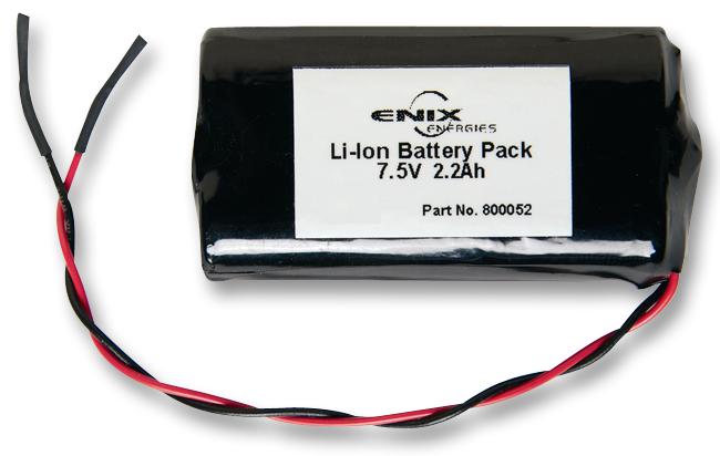 Enix Energies 800052 Battery, Li-Ion, 7.5V, 2.2Ah, Pk