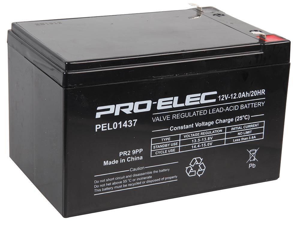 Pro Elec Pel01437 Battery,lead Acid,12Ah,12V