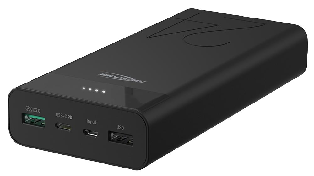 Ansmann 1700-0112 Power Bank, 3Port, 24Ah, 1.5A/2A/3A