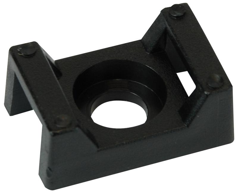 Partex Sm3Black Partex Cable Tie Cradle Black, Pk100