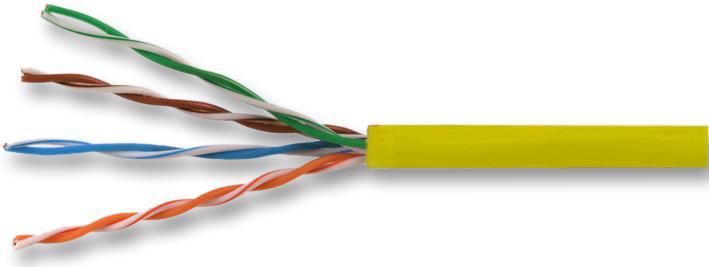 Pro Power Cat5Eyell305 Cable, Utp, Cat 5E, Yellow, 305M