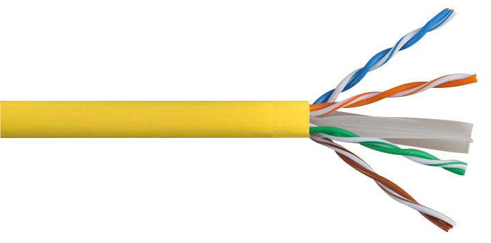 Pro Power Cat6 Yellow 305M Cable, Cat 6, Yellow, 305M