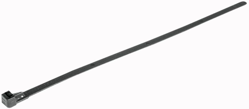 HellermannTyton Rel250 Black Cable Tie Rel Black 250X7.6mm 100Pk