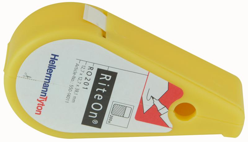 HellermannTyton R0202-1401-Wh Label Dispenser Filled R0202 Wht 150/pk