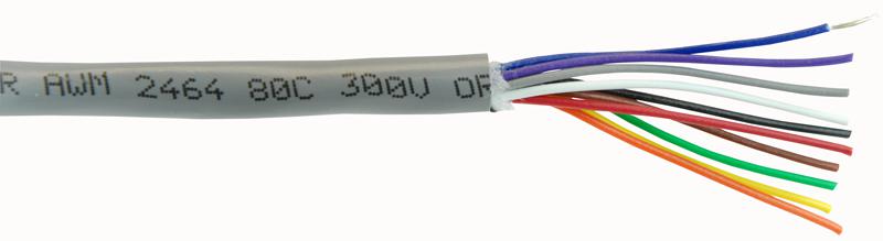 Alpha Wire 5020C Sl005 Cable, 24Awg, 10Core, 30.5M