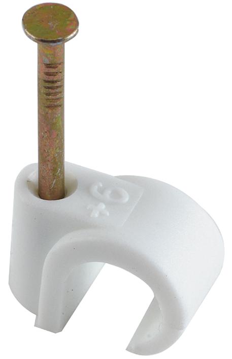 Tower 72Cw06P Coax Clips 6 - 7mm White 100/pk