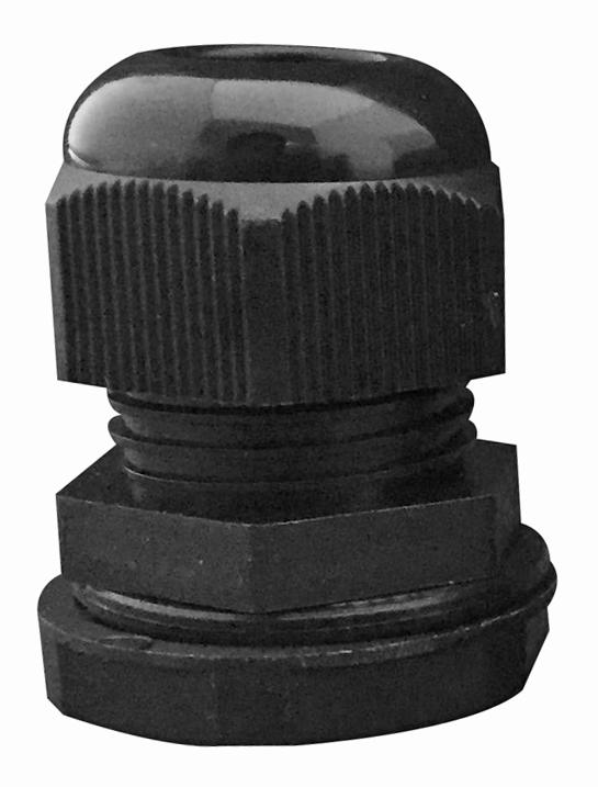 Concordia Technologies Acgm16Blk Cable Gland Nyl M16 22mm Lth Blk 10/pk