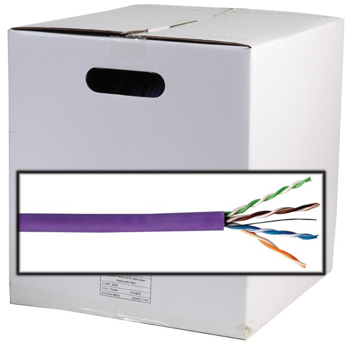 Concordia Technologies Cat5Ftplszhvi305 Cable Category 5E F/utp Lsoh Violet 305M