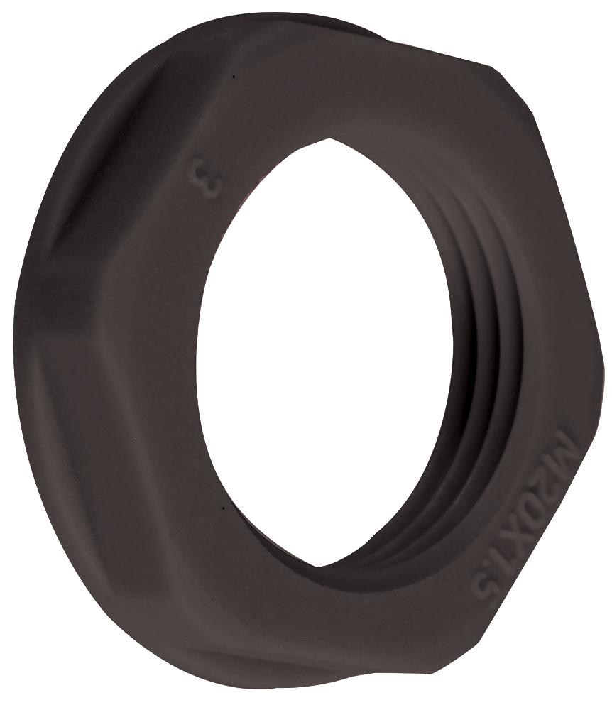 Concordia Technologies Aplnm25Blk Locknut M25 Black 10 / Pack