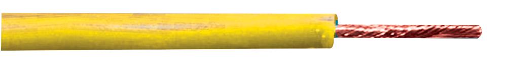 Pro Elec Pelb0613 Cable 55-0.10mm Flexible Wire Yellow 25M