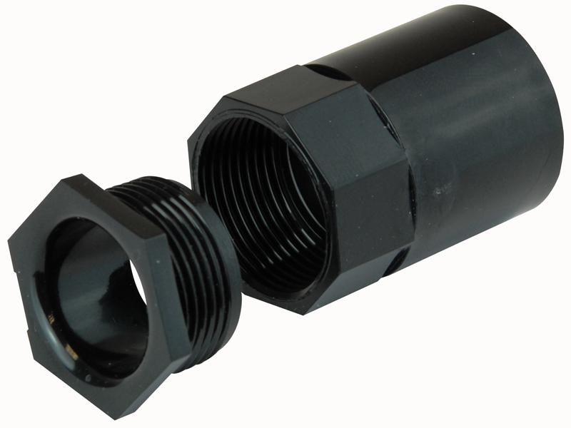 Pro Power A25Mb Black Rnd Conduit Female Adaptor Blk 25mm