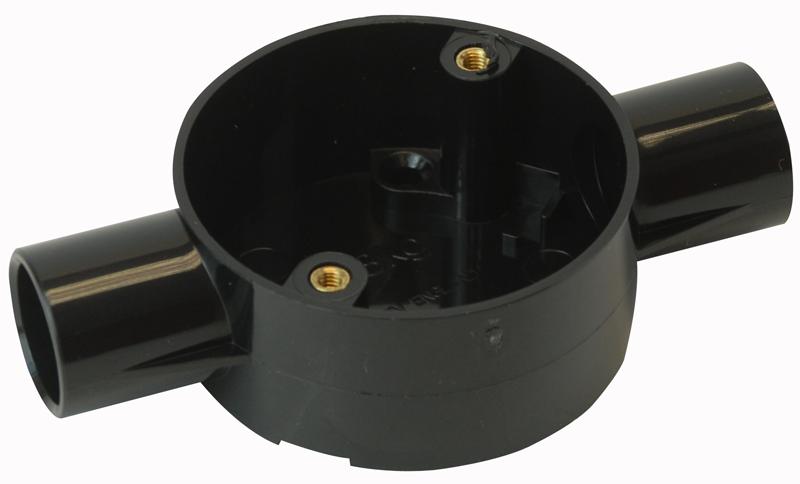 Pro Power Cjb20/2B 2 Way Through Junction Box 20mm Blk