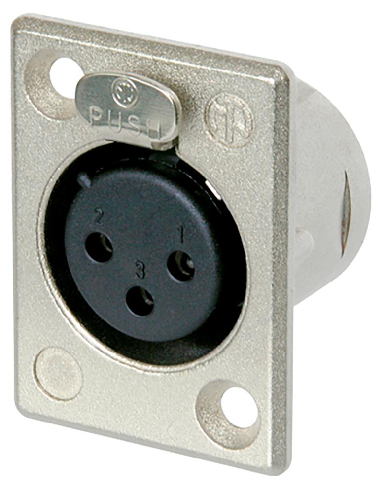 Neutrik Nc3Fp-1 Socket, Xlr, Panel, 3Pole