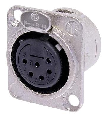 Neutrik Nc6Fd-L-1 Socket, Xlr, Panel, Unified, 6Pole