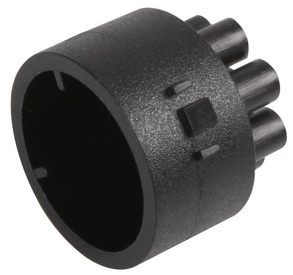 Bulgin/partner Stock 12734/1 Cir Connector Insert, Pin, 8Pos, Crimp/solder