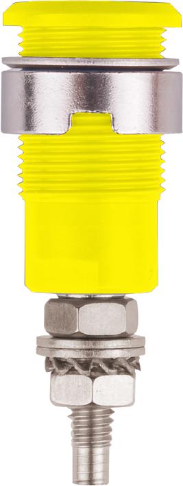 Staubli 49.7043-24 Connector, Banana, Jack, 32A, Yel