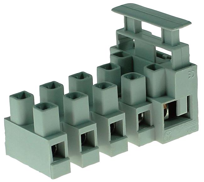 CamdenBoss Cftbn/5Ewp Terminal Block, Fused, Wire Prot, 5P