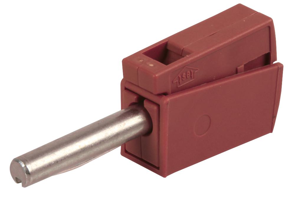 WAGO 215-212 Connector, 4mm Plug, Red, 20A, Cable