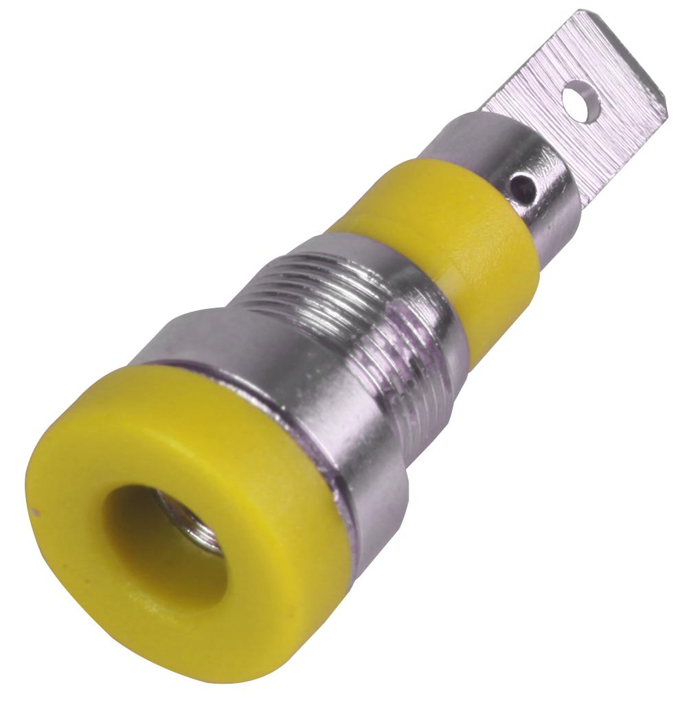 Multicomp 24.241.3 Socket, 4mm, Yellow