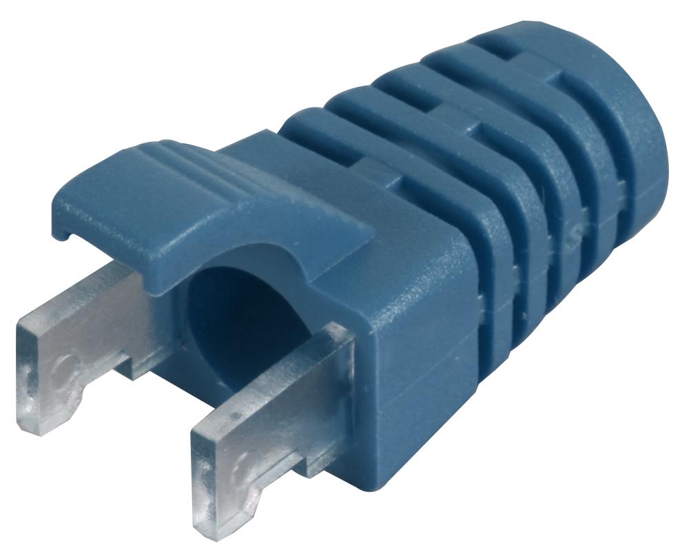 Speedy Rj45 Ps6Bl#100 Strain Relief Boot, Pvc, Rj45 Connector