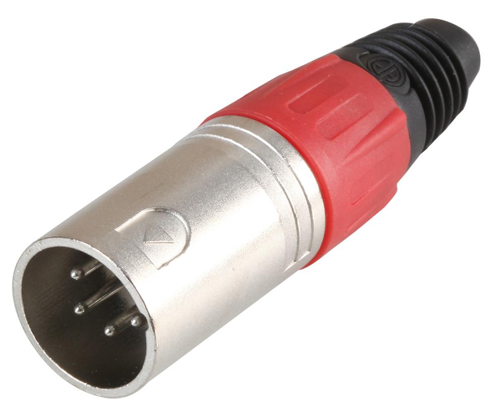 Pro Signal Psg08709 Xlr Plug 4 Pin Red