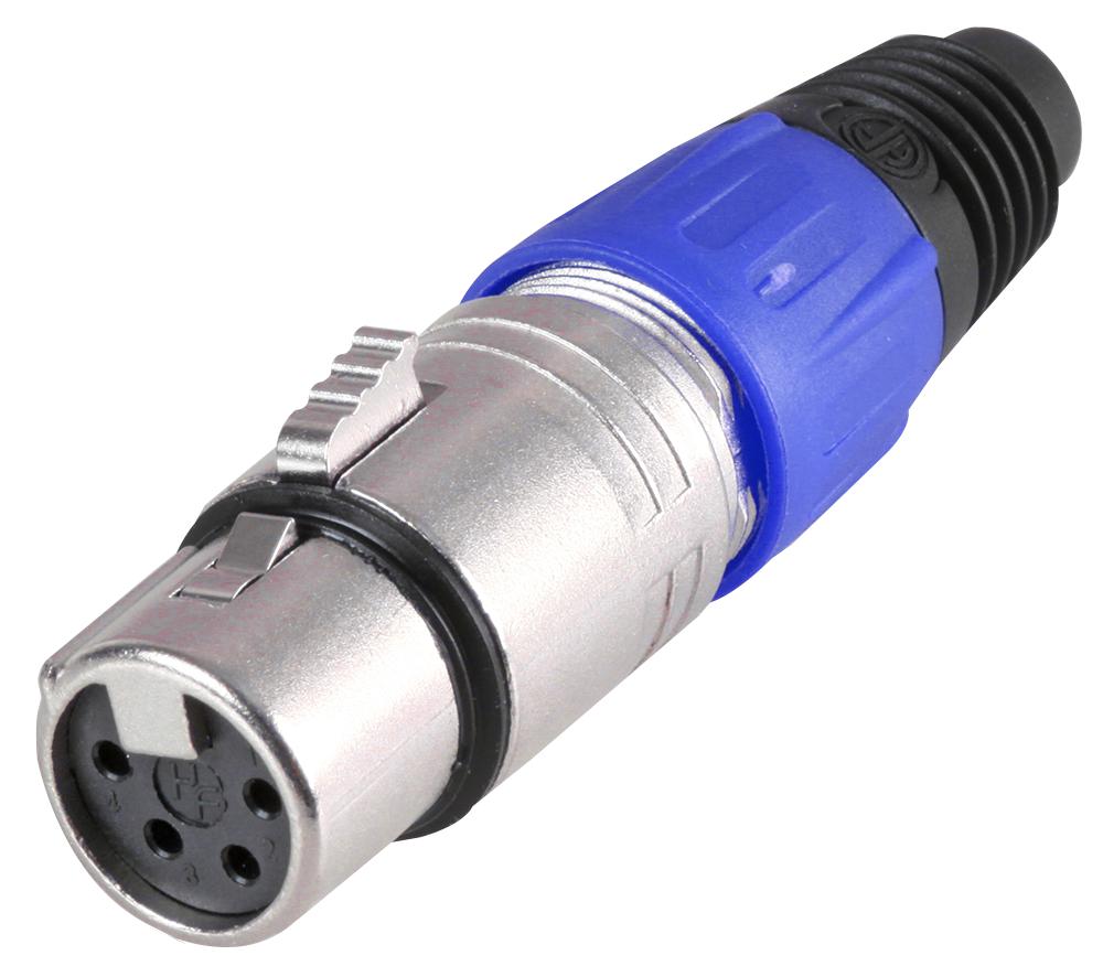 Pro Signal Psg08725 Xlr Socket 4 Pin Blue